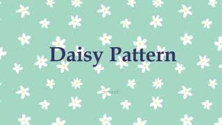 How to make cute daisy pattern design tutorial