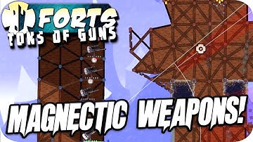 Forts Multiplayer 3v3 Gameplay Magnetic Weapons!
