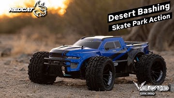 Redcat Volcano EPX PRO - Tearing It Up in the Arizona Desert and Bashing at the Skate Park!