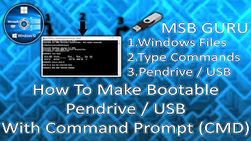 How To Make Bootable Pendrive with Command Prompt Using (CMD)