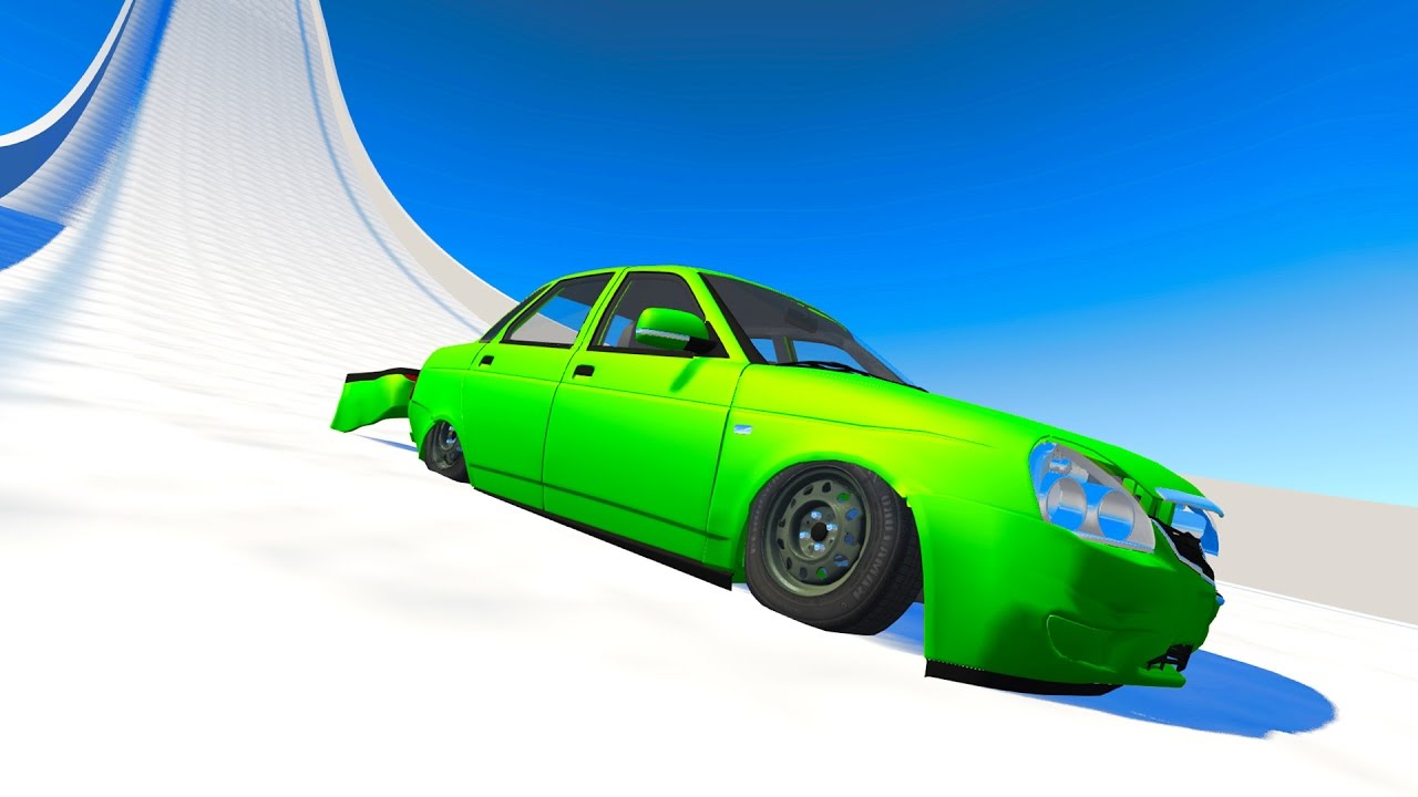 FAILURE LANDING - TRUMPLIN IN BEAMNG DRIVE - YouTube