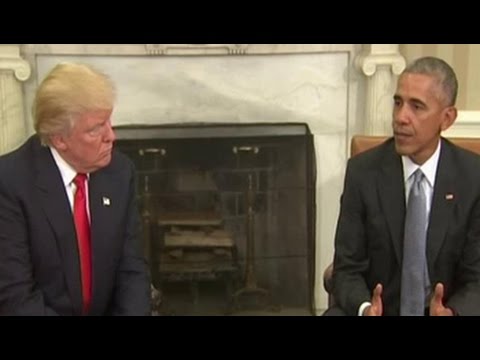 Trump Meets Obama At The White House To Discuss Transition Of Power ...