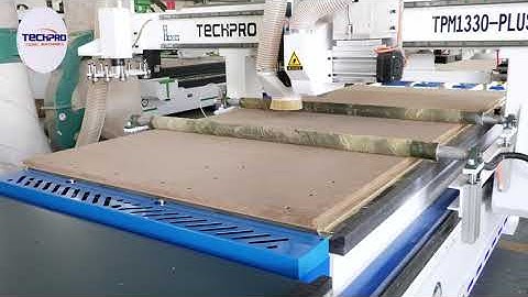 TechPro® ATC cnc router + saw blade head with Automatic loading and unloading device #woodworking