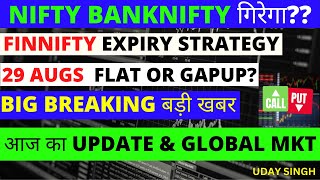 Morning Update Today Nifty Prediction For Today| 29 Augs | Today bank nifty prediction|Nifty50 today