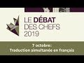 Débat des chefs du 7 octobre 2019 - traduction en français