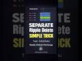 Separate Ripple Delete in DaVinci Resolve