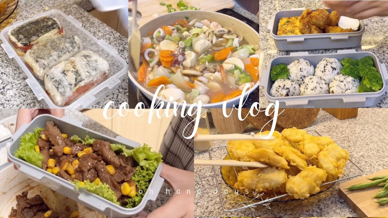 Kompilasi Bekal Makan Siang untuk 5 Hari | 5 Resep Bekal dari Berbagai Bahan Dasar | Cooking Vlog