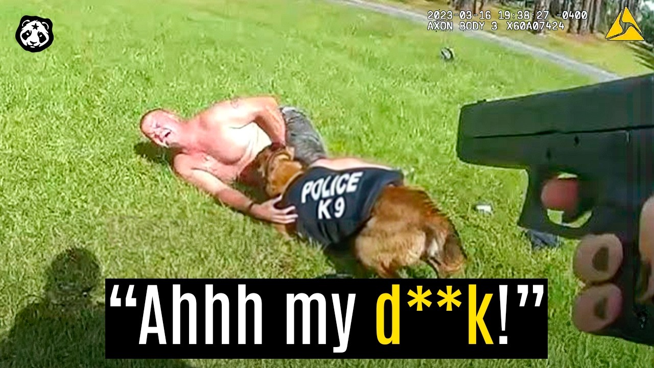 Idiot F**Ks With The Wrong Police K9..