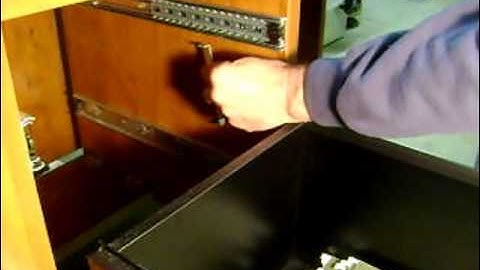 Replace lock on wood desk