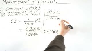 How to convert l into kl, class 4