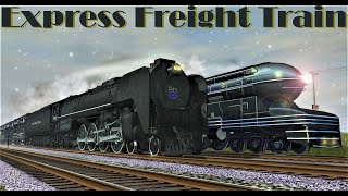 [Express Freight] PRR S1, NYC Niagara, UP Challenger, Big Bog, N&W Class A #1219 - Trainz screenshot 3