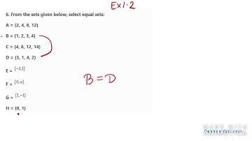 Q6. Ex 1.2 Chapter-Sets Class 11 Maths NCERT SOLUTION