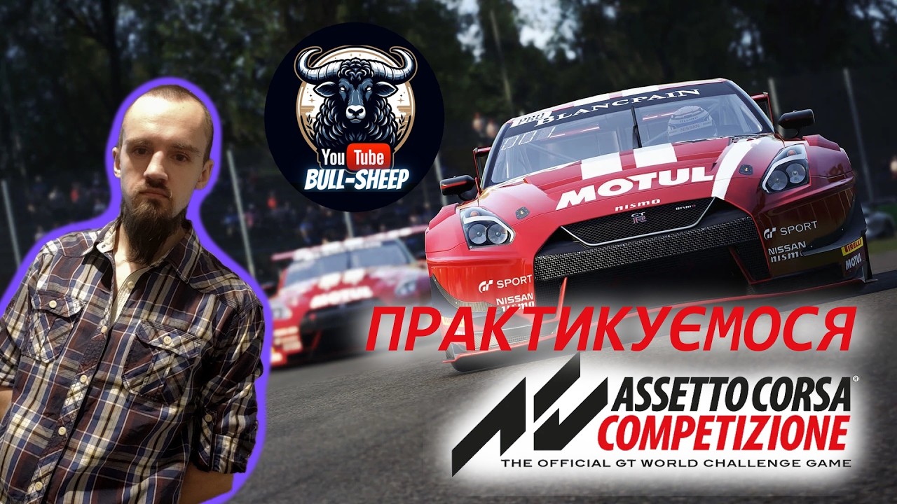 Assetto Corsa Competizione ПРАКТИКУЮСЯ #5  BULL-SHEEP Українською