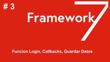 #framework7 Tutorial #3: Función login con callback action, guardado de datos json en localstorage.