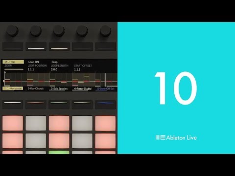 Ableton Live 10: New MIDI Clip Editing on Push