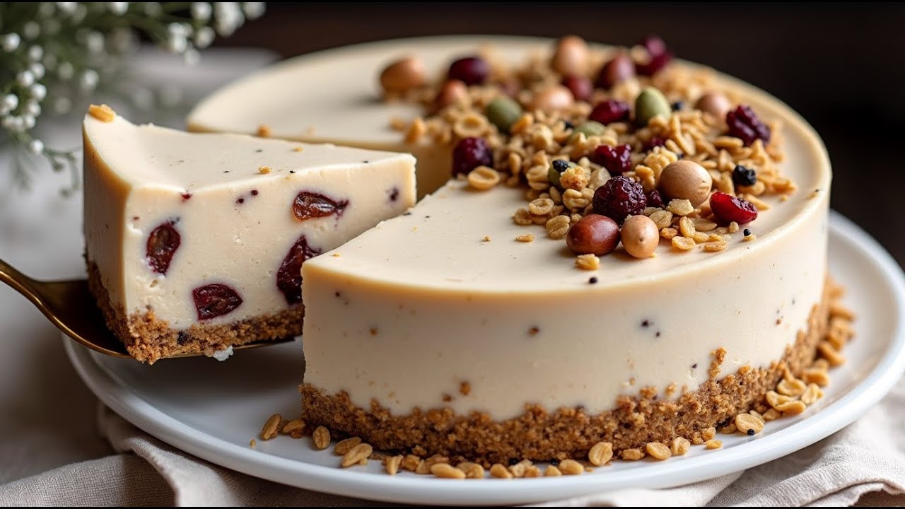 Никакой муки, сахара и выпечки! 1/2 стакана овсянки и 3 банана. Полезный торт!