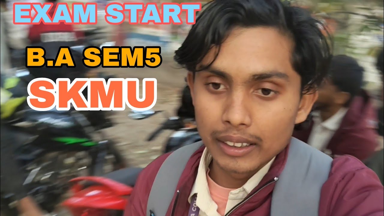 Exam Shru Ho Gaya Hai! Jamtara College Jamtara ।SKMU  । SEMESTER 5  @ajay045vlogs #video 