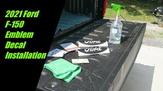 2021 Ford F-150 Emblem Decal Overlay Installation and Review (Boca Decals)