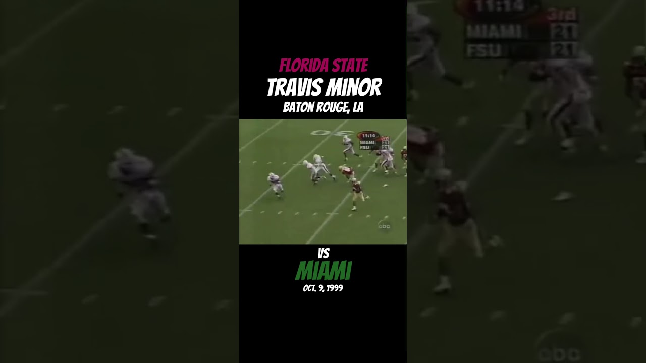 Travis Minor at Florida State | “78-yard Run” (1999)