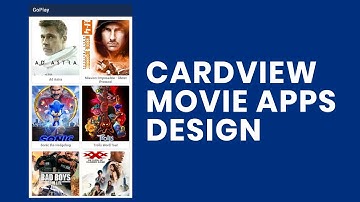 Movie Apps Design with CardView - Android Studio