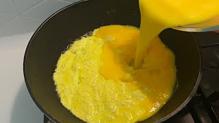 A new way of cooking eggs. Simple and delicious omelet recipe