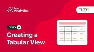 Creating Tabular Views | Zoho Analytics