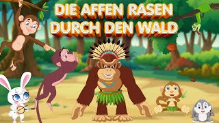 Video thumbnail of "Die Affen rasen durch den Wald - SING SONG KINDERLIEDER - Lustige deutsche Kinderlieder"