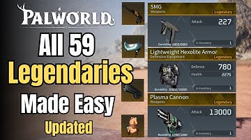 How to Unlock Every Legendary Weapon & Armor in Palworld - Updated