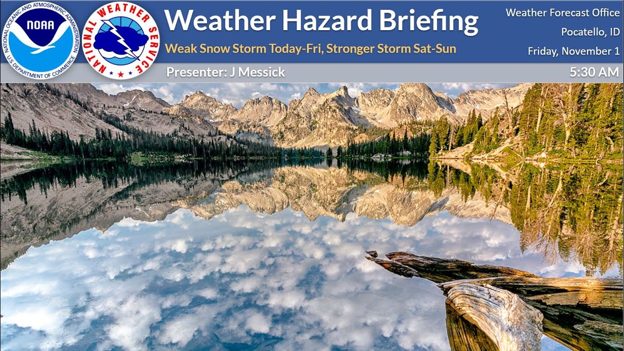 11/01/24 Hazard Briefing - A Break Today, but More Snow Sat-Sun - YouTube