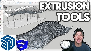 Modeling with EXTRUSION TOOLS and QUAD FACE TOOLS in SketchUp! (Complex Shape Modeling)