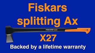 Fiskars splitting ax x27. #fiskars