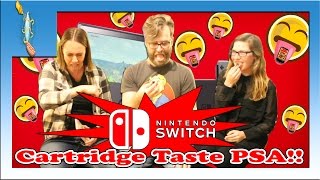 Nintendo Switch Cartridge Taste Test!