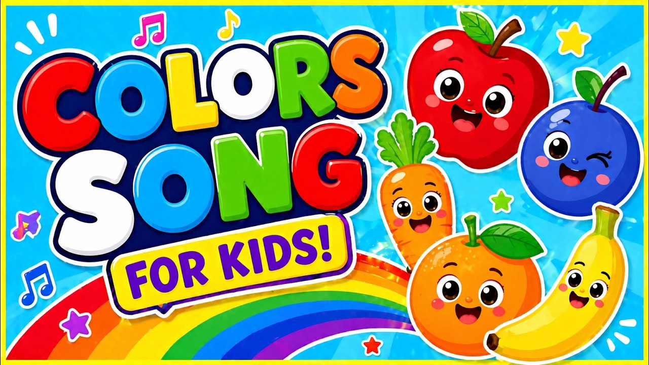 Basic Colors Song Colors Song for Kids 🌈 | Learn Colors | Colors Song 🎶 for Toddlers ...
