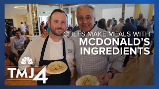 Chefs make meals out of McDonald's Ingredients for charity