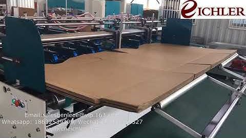 JWG2800 semi automatic folder gluer three points lock bottom