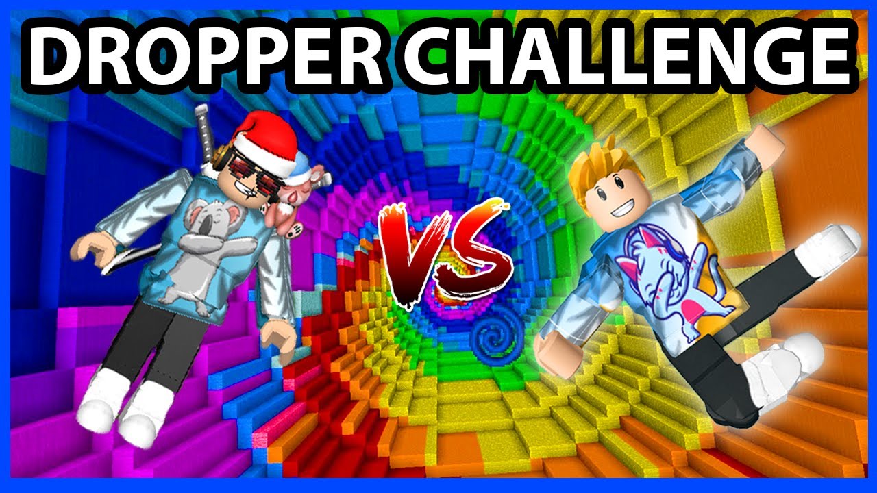 Roblox Rainbow Dropper Challenge против Gravycatman