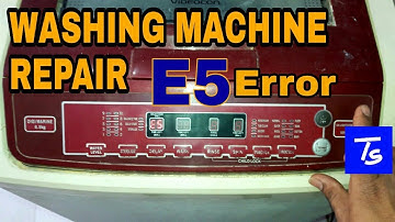 FULLY AUTOMATIC WASHING MACHINE (WASHER)  "E5" ERROR REPAIR (videocon)