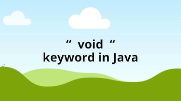 “ void “ keyword in Java