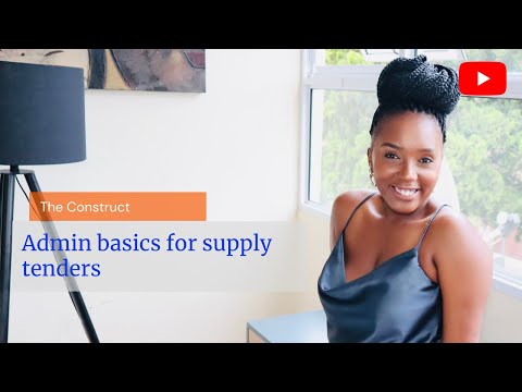 Admin basics for supply tenders