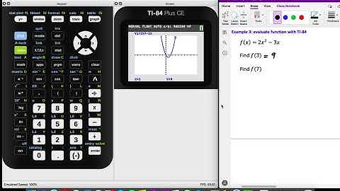 Evaluating Functions with TI-84 Plus