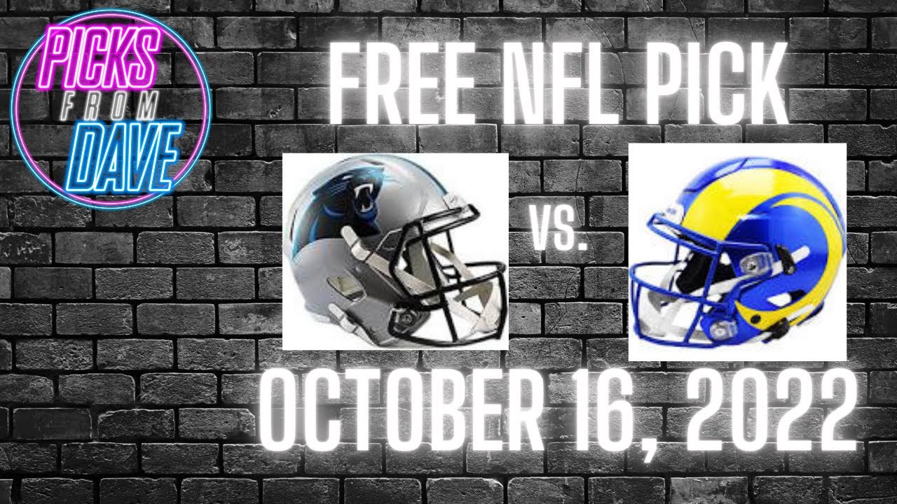 FREE NFL PICK   October 16 2022   Carolina Panthers vs  LA Rams