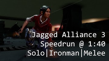 Jagged Alliance 3 Speedrun 1h40m Solo Ironman Melee