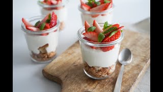 Vanilla Dessert With Cookies And Fruit - Dessert In A Glass