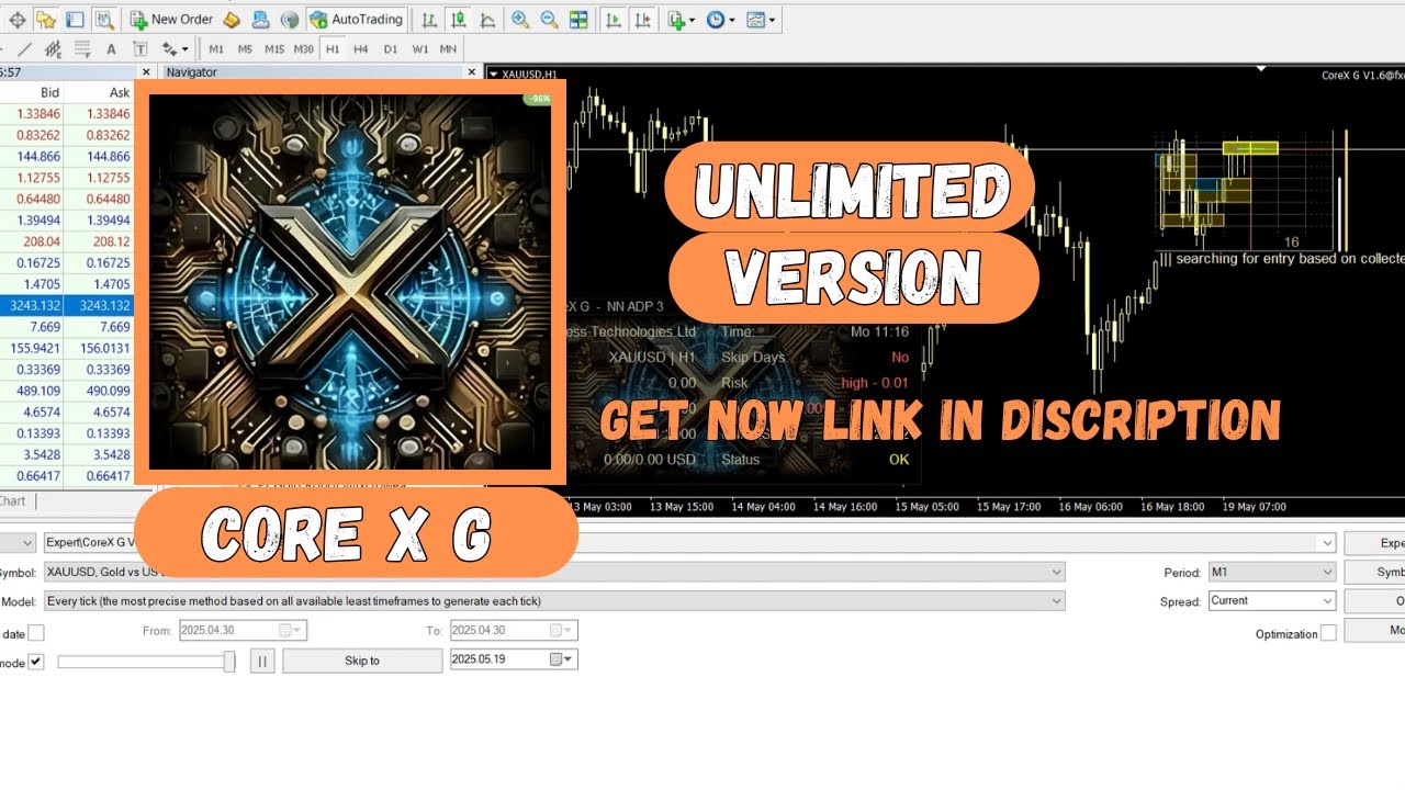 CoreX G EA MT4 v1.6 No DLL Review & 99% OFF Deal | EA99Store Forex Expert Advisor