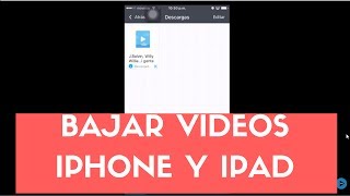 Descarga videos de youtube en iPhone, iPad o iPod - SIN JAILBREAK