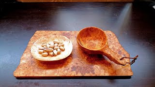 Wood Craft (Silent) Birch Burl Small Dish (Mamezara) Chichiri&#39;s Factory