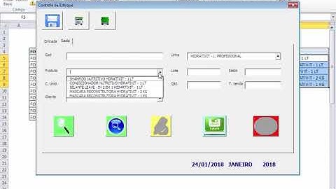 Controle de Estoque com Excel - Botão Salvar Registros para Planilha via VBA - Aula 11