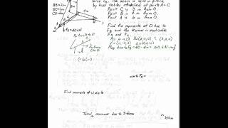 Bar Supported by Cables Three Dimensional Rigid Body Equilibrium
