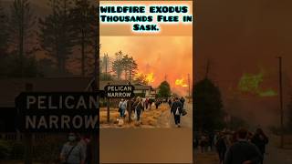 Wildfires Force Mass Evacuations in Northern Saskatchewan" #Wildfire #Saskatchewan #CanadaFires