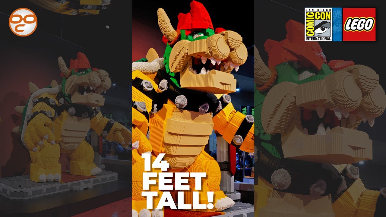 GIANT 630K BRICKS LEGO Super Mario Bowser | SDCC 2022 #shorts